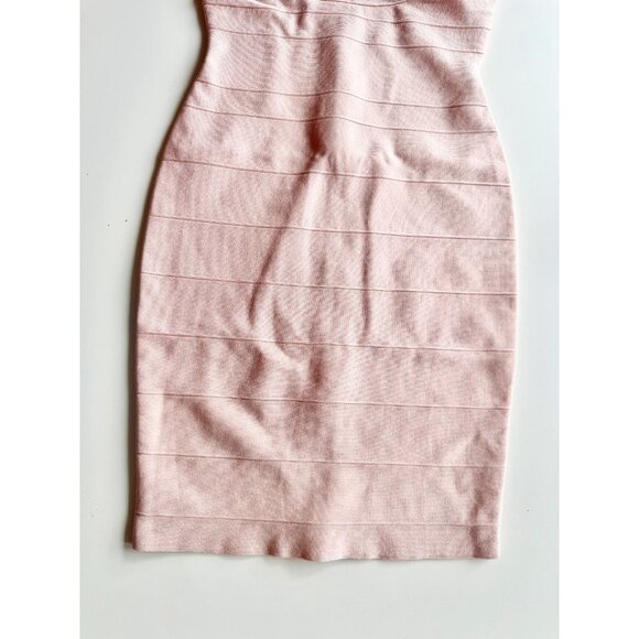 NWOT Aritzia BABATON Mason Soft Blush Pink Bandage Knit Bodycon Dress, Size M - Picture 8 of 16